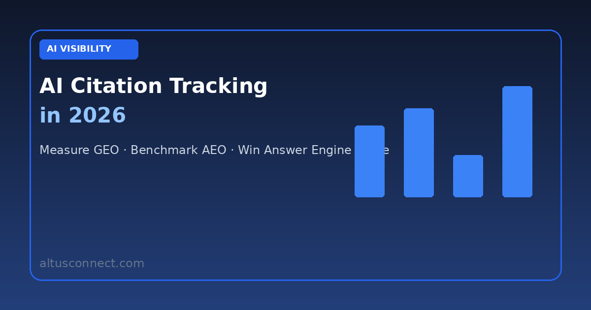 AI Citation Tracking in 2026: Measure GEO & Benchmark AEO — featured image