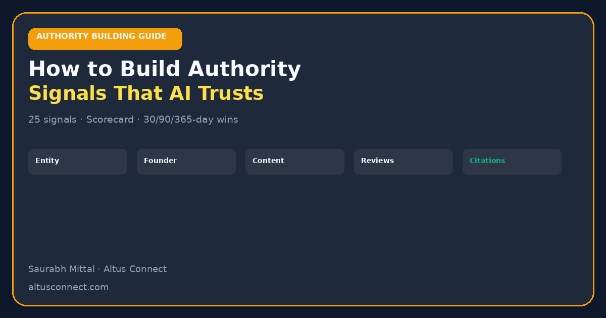 How to Build Authority Signals That AI Trusts — featured image