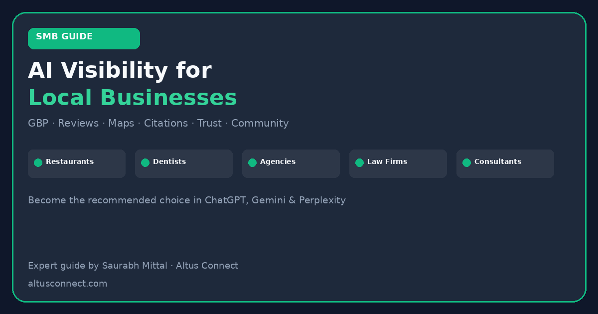 AI Visibility for Local Businesses: How to Become the Recommended Choice — featured image