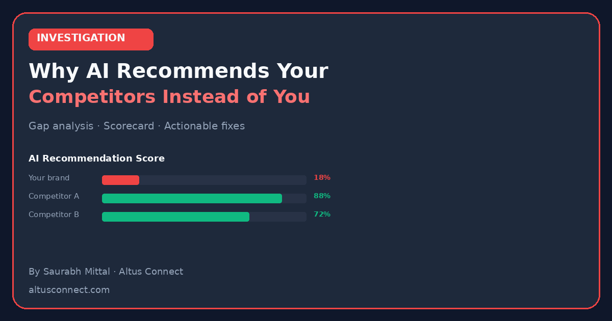 Why AI Recommends Your Competitors Instead of You — featured image